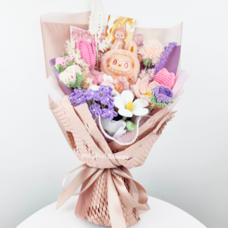 Soft Plushie Crochet Flowers Bouquet Graduation Birthday Valentine's Day Thank You Gift