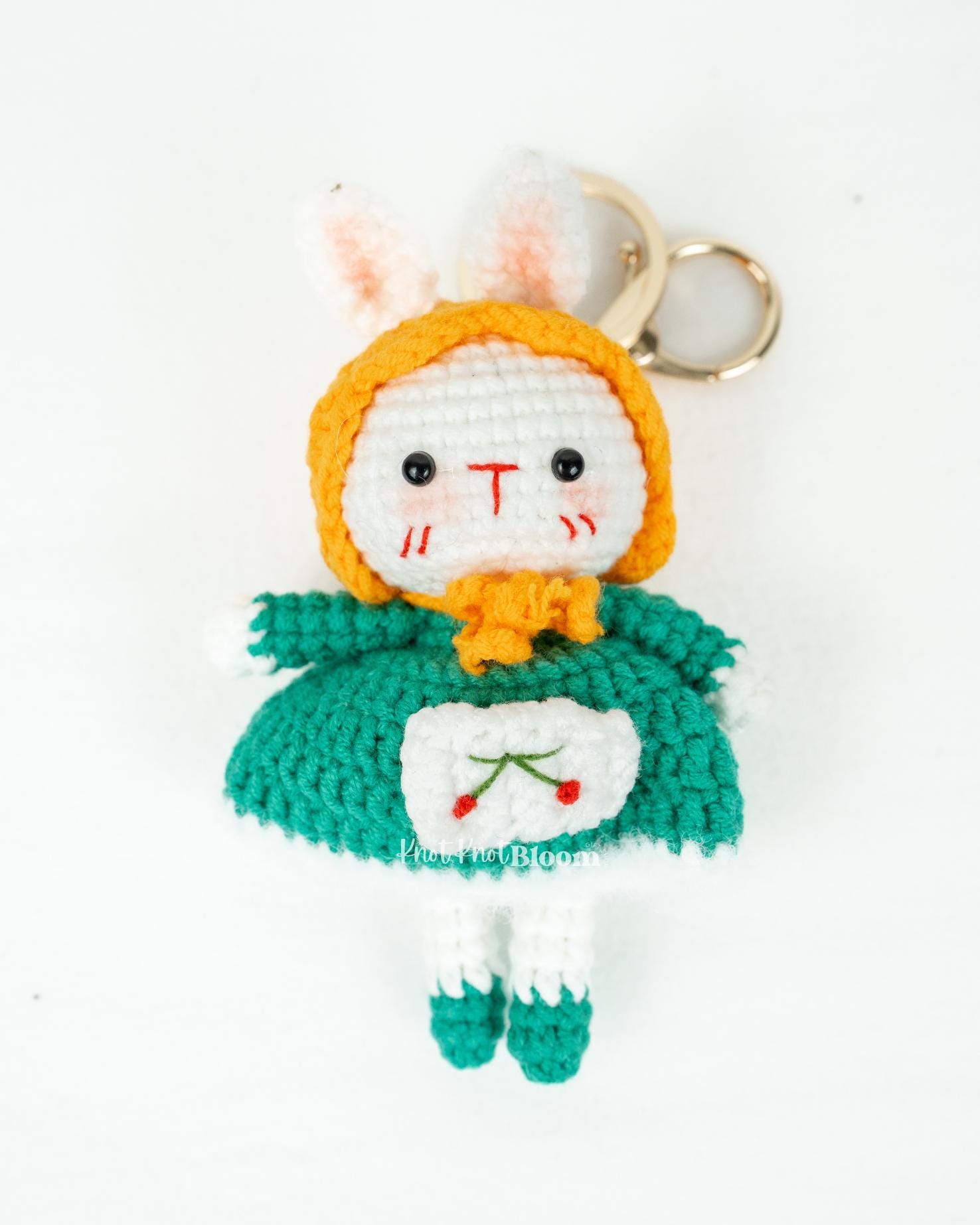 Crochet Animal Cow Bunny Pig Keychain / Bag Charm / Gift For Daughter, Girlfriend & Mum / Birthday Gift/ Xmas Gift / School Bag Keychain - Image 5